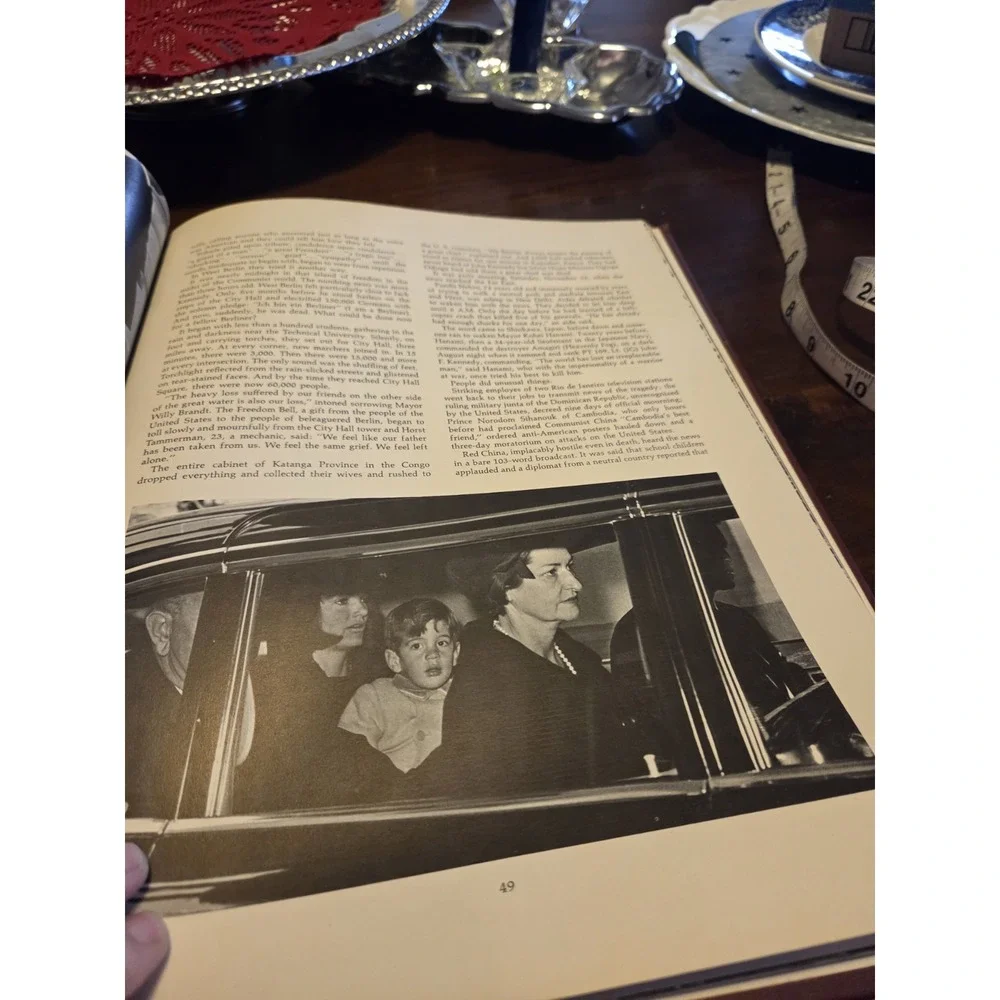 vintage 1963 hardcover book titled The Torch President John F Kennedy